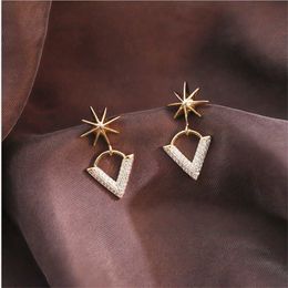 Dangle Chandelier Huit Mans Star Flash Boucles d'oreilles Femme Boucles d'oreilles 2021 Nouvelle vague Tempérament coréen Luxe sauvage Boucles d'oreilles de célébrité en ligne G230313