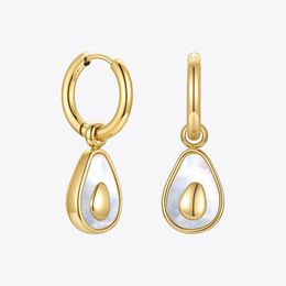 Chandelier Enfashion Avocado Boucles d'oreilles pour femmes Gold Couleurs d'oreilles Fashion Boulais bijoux Cadeaux en acier inoxydable Kolczyki DHB2M
