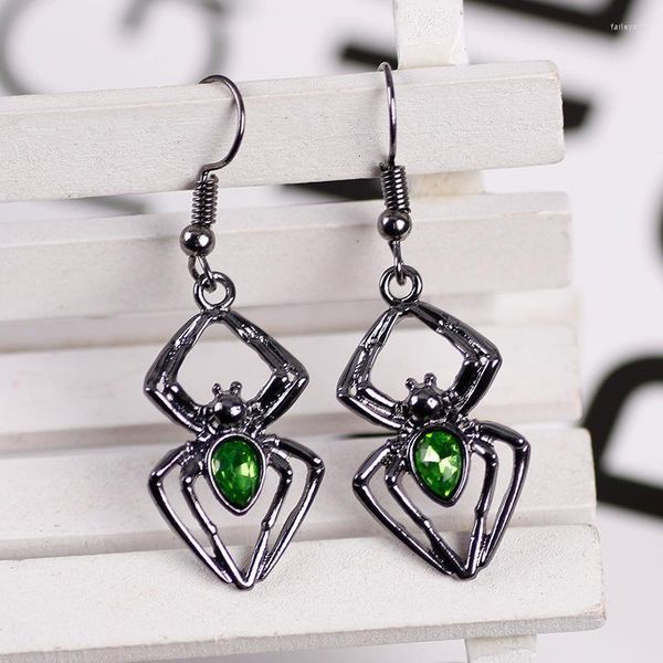 Pendientes colgantes de araña de la serie Animal de moda, pendientes divertidos y aterradores para mujer, pendientes de regalo de vacaciones exagerados, Farl22