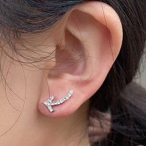 Bengelen kroonluchter mode pijlvormige vorm strass klimmers oorbellen voor vrouwen charme kristal studs oorbellen vrouwelijke statement trouwfeest sieraden