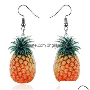 Dangle Lustre Mode Boucles D'oreilles En Forme De Fruits Belle Pomme Pastèque Stberry Kiwi Tomates Orange Boucle D'oreille Pour Femme Et Fille Dr Dhgov