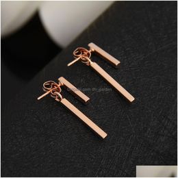 Dangle Lustre Mode Simple T Bar Boucle D'oreille Pour Femmes Géométrique Oreille Veste Boucles D'oreilles De Mariage Drop Livraison Bijoux E Dhgarden Ot5Wd