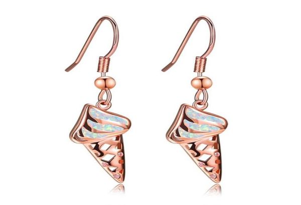 Boucles d'oreilles Opal Boute d'oreilles en or silver en verrouillage