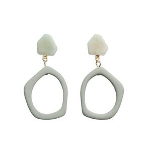 Dangle Lustre Géométrique Boucles D'oreilles En Résine Acrylique Pour Les Filles Adolescentes 925 Sier Aiguille Oreille Clips Boucles D'oreilles Bijoux À La Mode En Gros Drop Deli Dhukp