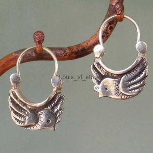 Bengelen kroonluchter prachtige zilveren kleur vogel dieren oorbellen voor vrouwen mode feest sieraden H240423