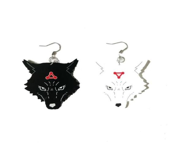 Chandelier en peluche Jujutsu Kaisen Cosplay Boucles d'oreilles anime noires chiens divins Megumi Fushiguro2410039
