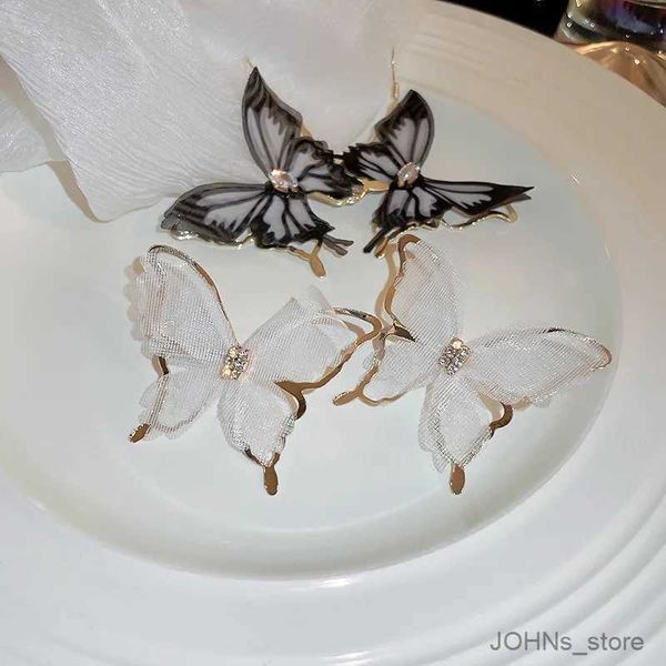 Chandelier de lustre coréen noir creux en mailles de papillon