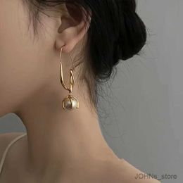 Boucles d'oreilles pendantes élégantes coréennes de lustre coréen