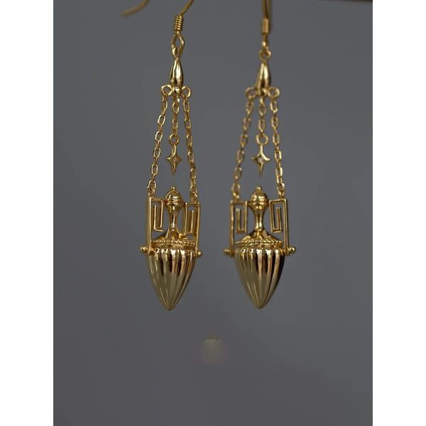 Dangle Lustre Designer De Luxe Egypte Indien Turc Vintage Gland Longue Oreille Goutte Boucle D'oreille Bvzantine Style Dangle Boucle D'oreille Bijoux 231208