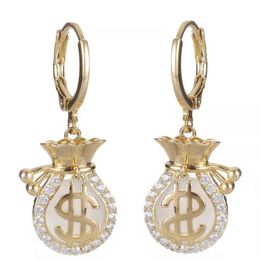 Dangle Chandelier Nouveau sac de bénédiction Boucles d'oreilles opale Conçu Sense Individualité Sac à main Boucles d'oreilles Lumière Luxueux Polyvalent Unique Boucles Niche Personnes G230313