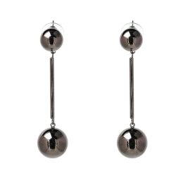 Dangle Kroonluchter Punk Stijl Grote Metalen Kralen Oorbellen Lange Drop Dames Party Statement Hangend Juran Mode-sieraden1 Levering Sieraden Ot7Wd