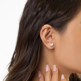 Lampadario penzolante lucido forma geometrica orecchini zirconi per le donne 2023 set di gioielli di tendenza orecchini a bottone partito accessori moda coreana