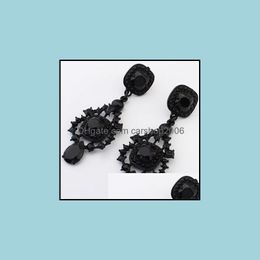 Pendientes colgantes de araña, pendientes llamativos con diamantes de imitación, mezcla de pendientes grandes bohemios geométricos, entrega directa 2021 Je Carshop2006 Dhidv