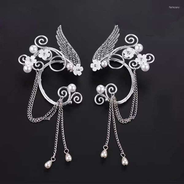 Dangle Lustre Style Légende Même Oreille Suspendus Antique Clip Long Gland Elfe Boucles D'oreillesDangle DangleDangle Farl22