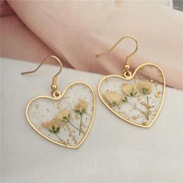 Dangle Lustre Vintage Boucles D'oreilles Géométrique Fleur Sèche Pour Femmes Fille BOHO Résine Goutte Brincos Mode Tortue BijouxDangle Mi320W