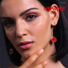 Boucles d'oreilles pendantes en alliage pour femmes, 1/5 paires, pas facilement oxydées, mode rétro, facile à ranger, vêtements confortables