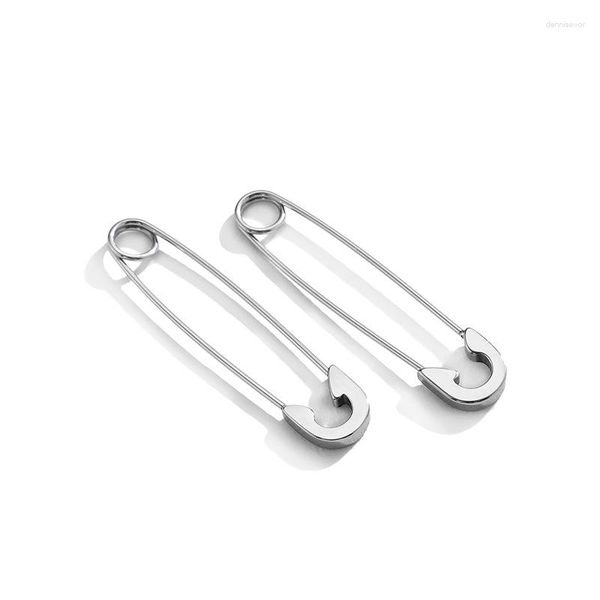 Boucles d'oreilles pendantes 1 paire 2PC à la mode en acier au titane trombone goutte pour les femmes bijoux de charme