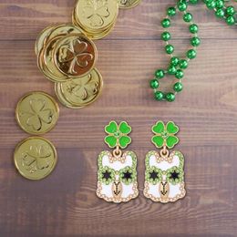 Pendientes Colgantes 1 Par ST.Accesorios para el día de San Patricio, decoración, joyería exquisita, dije para mujer, compromiso, boda, uso diario, fiesta