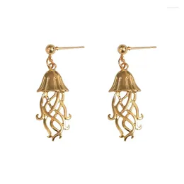 Boucles d'oreilles pendantes 10 paire/lot, bijoux à la mode, en métal, poulpe, pour femmes