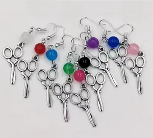 Dangle Oorbellen 10 Paar/partij Snelle Levering Schaar Charm Hanger Voor Vrouwen Meisjes Bijouterie Valentijnsdag Gift Sieraden