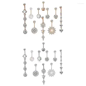 Dangle Oorbellen 10 stuks gebogen navelring barbell lichaamssieraden piercing voor vrouwenringen