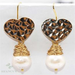 Boucles d'oreilles en peluche 12-15 mm blanc baroque perle oreille drop elorocobe luxe cadeau naturel bijoux impeccable cultivé