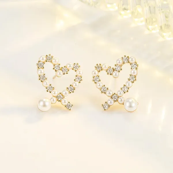 Pendientes colgantes de oro de 14 quilates, Pendientes colgantes de perlas naturales para Mujer, Aros finos para Mujer, Oreja, joyería de piedras preciosas blancas puras, Orecchini