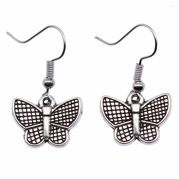 Boucles d'oreilles en peluche 1pair Butterfly Small Men Accessoires pour bijoux You Hook Taille 18x19 mm