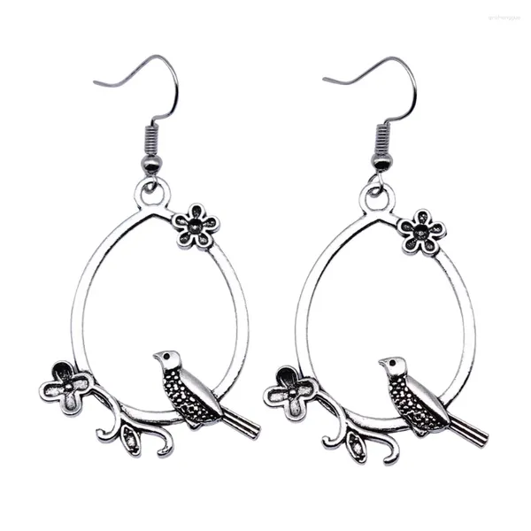 Boucles d'oreilles en peluche 1pair gouttes d'oiseau de fleur dans les accessoires de voiture