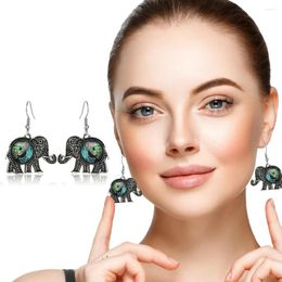 Boucles d'oreilles en peluche 1pair shell mini éléphant créatif animal dames fashion bijoux fête cadeau de la Saint-Valentin