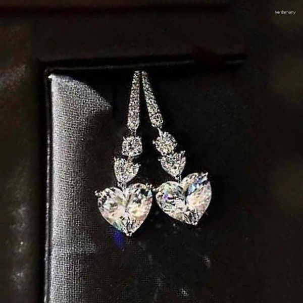 Boucles d'oreilles pendantes en forme de cœur pour femmes, bijoux tendance, cadeau d'anniversaire, vente en gros, E7167, nouvelle collection 2023