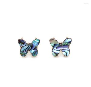 Bengelen oorbellen 2023 prachtige vlinder abalone shell -stijl voor vrouwen