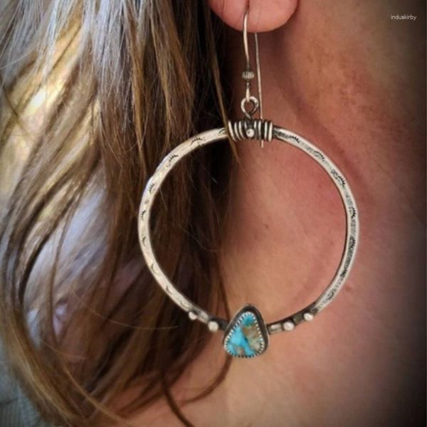 Boucles d'oreilles pendantes 2023 Brinco vente directe Pendientes Style le cercle manuel des cils goutte d'oreille reconstituant des manières anciennes