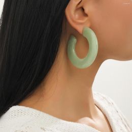 Boucles d'oreilles pendantes 2023 mode perle oreille bohême en forme de C CZ résine petites boucles d'oreilles Clip pour les femmes bijoux de mariage