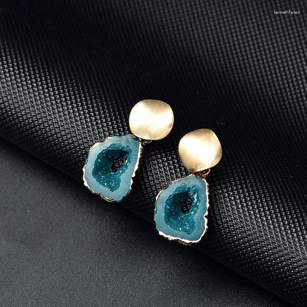 Boucles d'oreilles pendantes 2023 mode résine acrylique Vintage goutte pour les femmes exquis déclaration géométrique bijoux de mariage