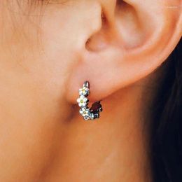 Boucles d'oreilles pendantes pour femmes, bijoux simples, fleur de printemps, goutte d'huile, chrysanthème, marguerite, vente en gros, 2023