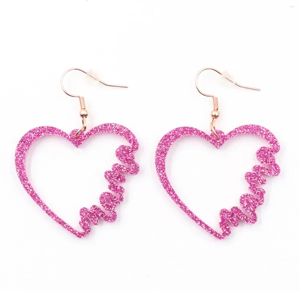 Boucles d'oreilles en peluche 2024 fille maman paillette laser coupé bijoux bijoux de la fête des mères