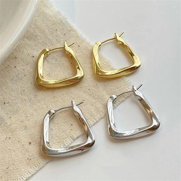 Boucles d'oreilles pendantes en métal coréen pour femmes, cerceau rond, couleur or argent, Punk Y2k, bijoux, offre Bonus utilisateur, 2024