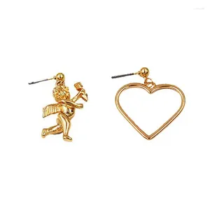 Boucles d'oreilles pendantes 6 paire/lot mode métal coeur cupidon ange