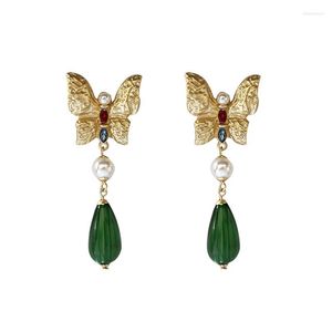 Boucles d'oreilles pendantes 6 paires/lot bijoux fantaisie en gros papillon en métal pour femmes