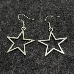 Boucles d'oreilles pendantes, 6 paires de pentagrammes, pendentif petite étoile, anneaux d'oreille pour oreilles sensibles T8DE