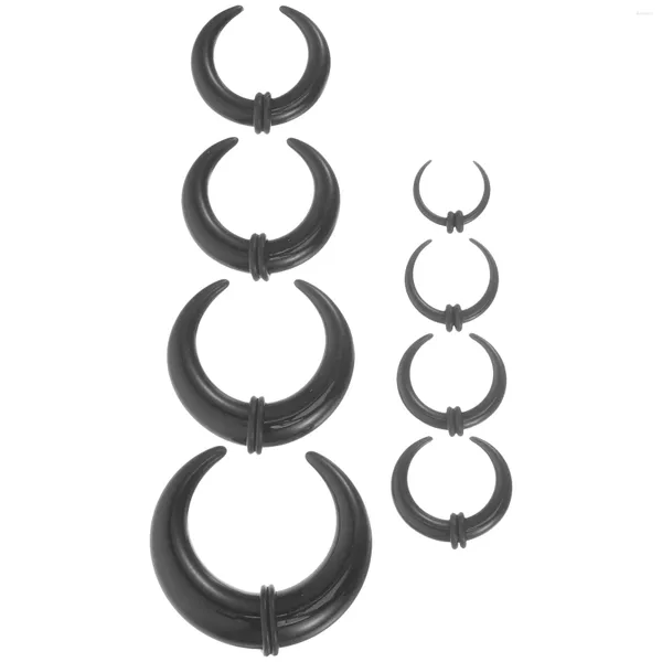 Boucles d'oreilles pendantes, 8 pièces, cône d'auricule, bijoux, expansion d'oreille, civières, Piercing