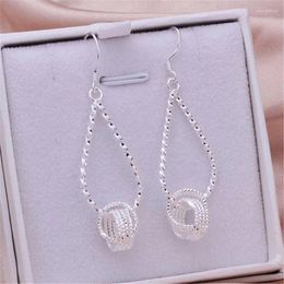 Boucles d'oreilles pendantes couleur argent 925 pour femmes, modèles d'explosion spéciaux, vente en gros d'usine, bijoux élégants à la mode