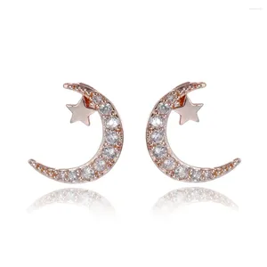 Boucles d'oreilles pendantes en argent Sterling 925, bijoux à la mode, cristal de l'étoile autrichienne, cadeau pour femmes et filles