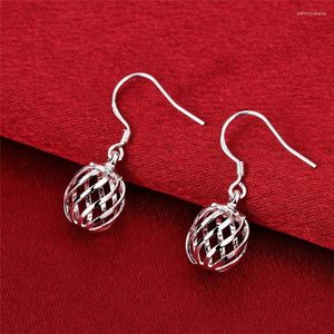 Pendientes colgantes de Plata de Ley 925, linterna creativa hueca para mujer, accesorios de moda para fiesta y boda, joyería, regalos de vacaciones