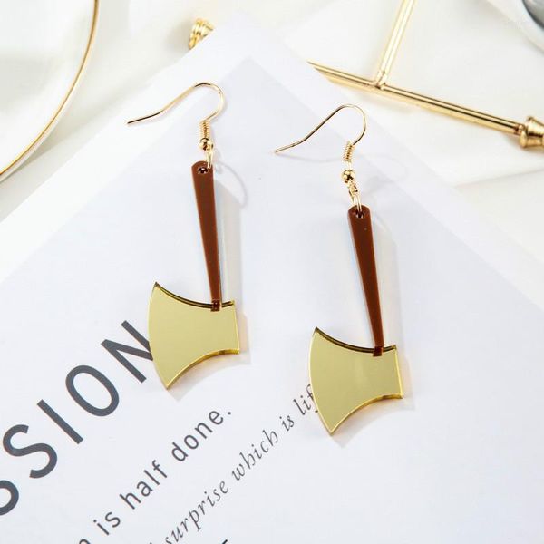 Pendientes colgantes de acrílico para Mujer, colgante de hacha pequeña, interesante, creativo, minimalista, regalos de joyería, Pendientes para Mujer de Moda 2023