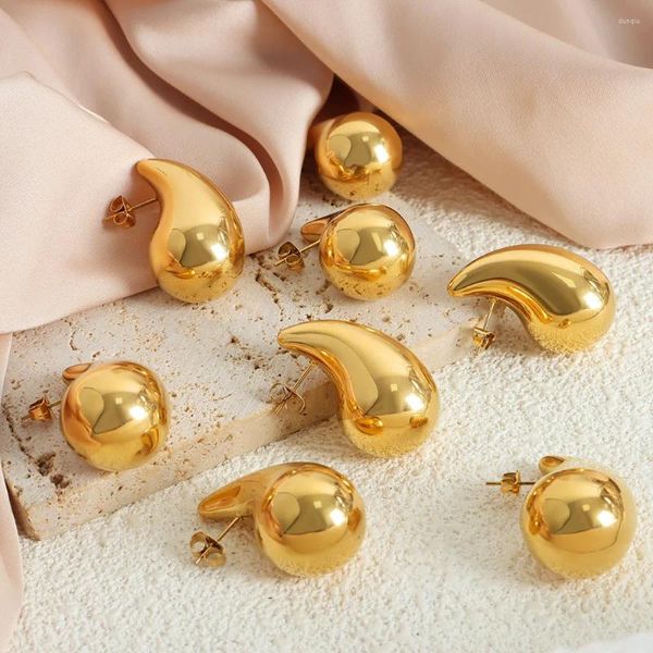 Amaiyllis – boucles d'oreilles pendantes en or 18 carats, bijoux de luxe légers en forme de goutte d'eau, Niche à la mode, grande goutte d'eau pour dames