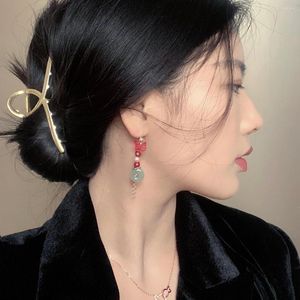 Pendientes colgantes anime tian guan ci fu hua cheng xie lian retro mariposa orejas clips accesorios de estilo chino joyería para niñas