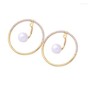 Pendientes colgantes llegada gota pendiente moda acrílico perla circón redondo para mujeres hecho a mano venta al por mayor Linda boda