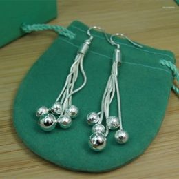 Boucles d'oreilles BABYLLNT 925 en argent Sterling lisse mat perles goutte pour femme mariage fiançailles mode fête charme bijoux cadeau